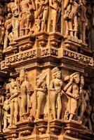 famoso pietra sculture di khajuraho foto