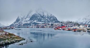 reine pesca villaggio, Norvegia foto