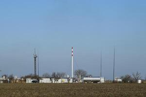 separazione stazione per olio e gas trattamento. olio e gas attrezzatura. foto