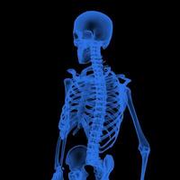 raggi X visione, di il umano corpo e ossa. foto