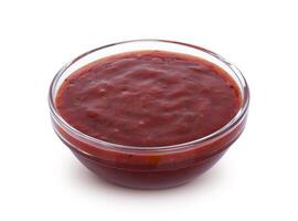 mirtillo salsa isolato su bianca sfondo foto