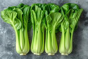 ai generato bok choy isolato cucina tavolo professionale pubblicità cibo fotografia foto