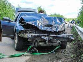 incidente con partecipazione di il macchina. foto