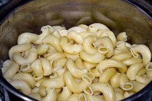 bollito maccheroni a partire dal duro Grano. foto