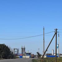 accesso strada per il grande pianta per in lavorazione rottame metallo foto