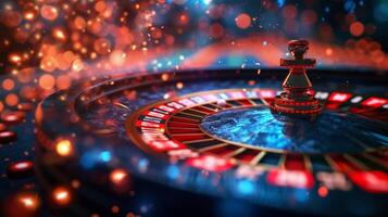 ai generato bellissimo sfondo per casinò pubblicità foto