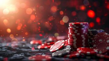 ai generato bellissimo sfondo per casinò pubblicità foto