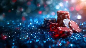 ai generato bellissimo sfondo per casinò pubblicità foto