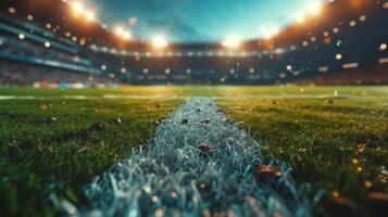 ai generato bellissimo sfondo per calcio gioco pubblicità foto