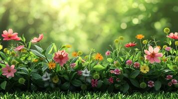 ai generato bellissimo sfondo per giardino primavera festa pubblicità foto