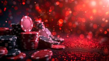 ai generato bellissimo sfondo per poker gioco pubblicità foto