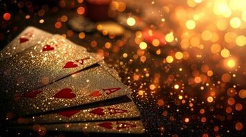 ai generato bellissimo sfondo per poker gioco pubblicità foto