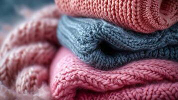ai generato bellissimo sfondo per lana maglioni pubblicità foto