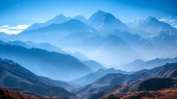 ai generato bellissimo foto di montagne per sfondo