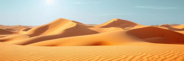 ai generato bellissimo foto di il deserto per sfondo