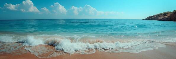 ai generato bellissimo foto di il mare per sfondo