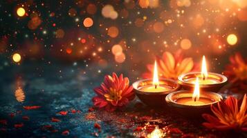 ai generato bellissimo sfondo per Diwali festa pubblicità foto