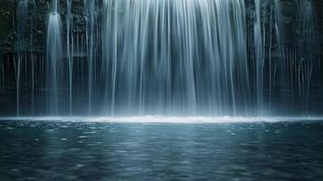 ai generato pulito composizione cattura il Magia di amore in mezzo il bellezza di un' cascata foto