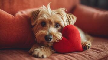 ai generato con un accattivante occhiata, essi trasmettere amore e lealtà, tirando a corde del cuore senza sforzo foto