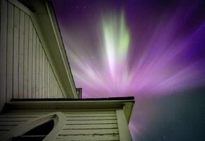 aurora boreale canada foto