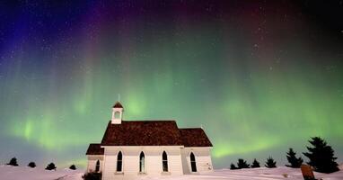 aurora boreale canada foto