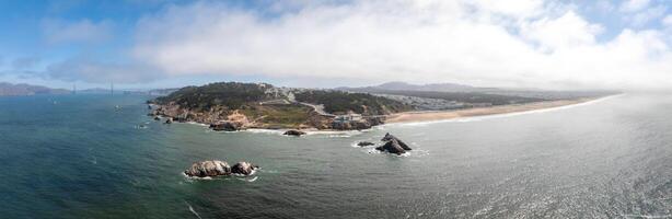 dove il mare incontra il terra nel san francisco. foto