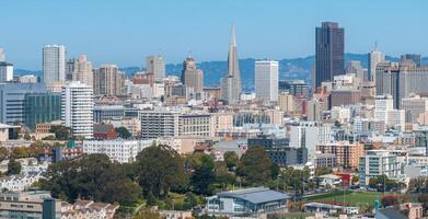 aereo Visualizza di il san Francisco centro. foto