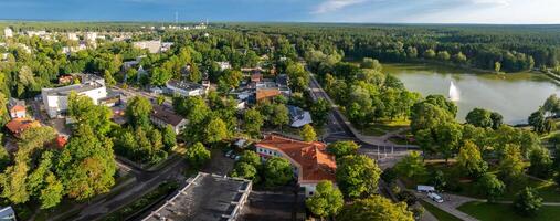 aereo panoramico Visualizza di lituano ricorrere druskininkai foto