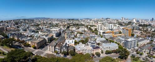 san francisco. Immagine di san Francisco orizzonte. aereo Visualizza di il orizzonte di san Francesco, California, unito stati. foto