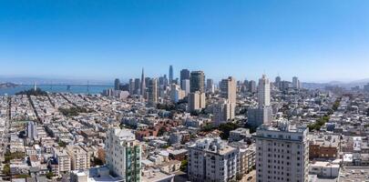 aereo Visualizza di il san Francisco centro. foto