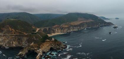 bixby ponte aereo Visualizza nel California, Stati Uniti d'America. bellissimo ponte foto