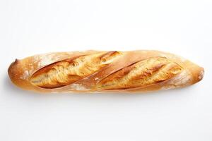 ai generato francese pane vicino su foto