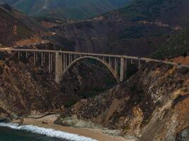 bixby ponte aereo Visualizza nel California, Stati Uniti d'America. bellissimo ponte foto