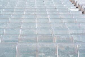 molti industriale polytunnel per in crescita la verdura, superiore Visualizza foto