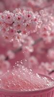 ai generato rosa serenità bolle nel sapone beatitudine foto