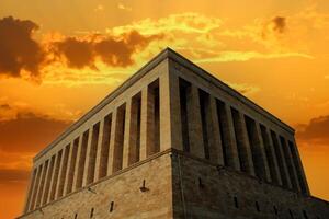 Anitkabir è il mausoleo di il fondatore di Turco repubblica, mustafa kemal ataturk. foto