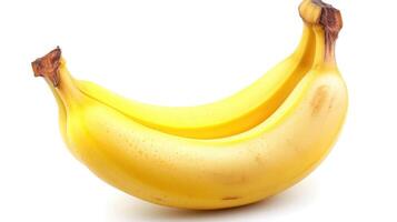 ai generato Banana su isolato bianca sfondo. foto