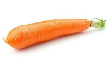 ai generato carota su isolato bianca sfondo. foto