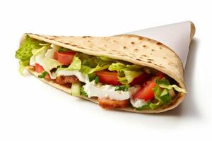 ai generato Pita Sandwich clipart foto