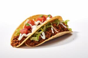 ai generato taco cibo clipart foto