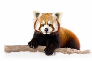 ai generato rosso panda clipart foto