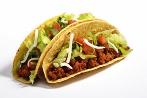 ai generato taco cibo clipart foto