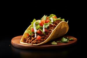 ai generato taco cibo clipart foto