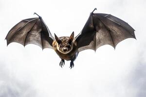 ai generato pipistrello su volare foto