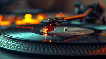 ai generato il grammofono giochi un' vinile disco foto