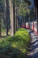 Quedlinburg, Germania - 2015, brockenbahn ferrovia su il modo per il rotto, Harz, Sassonia anhalt, Germania foto