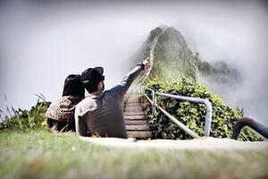 coppia nel amore sfondo, st. San Valentino giorno incontri concettuale foto