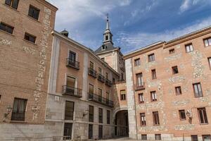 Casa de la villa nel plaza de la villa, Madrid, Spagna. posto a sedere di città sala di Madrid. foto