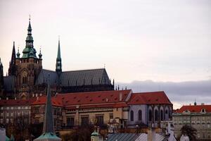 vista sulla città vecchia di Praga foto