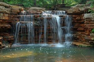 ai generato acqua flusso natura professionale fotografia foto